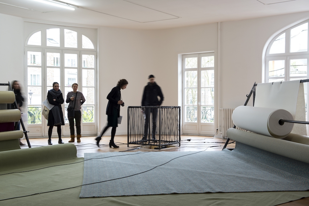 Vue d'exposition Anne Le Troter, Parler de loin ou bien se taire, du 1er février au 21 avril 2019, Le Grand Café Saint-Nazaire. Photo Marc Domage