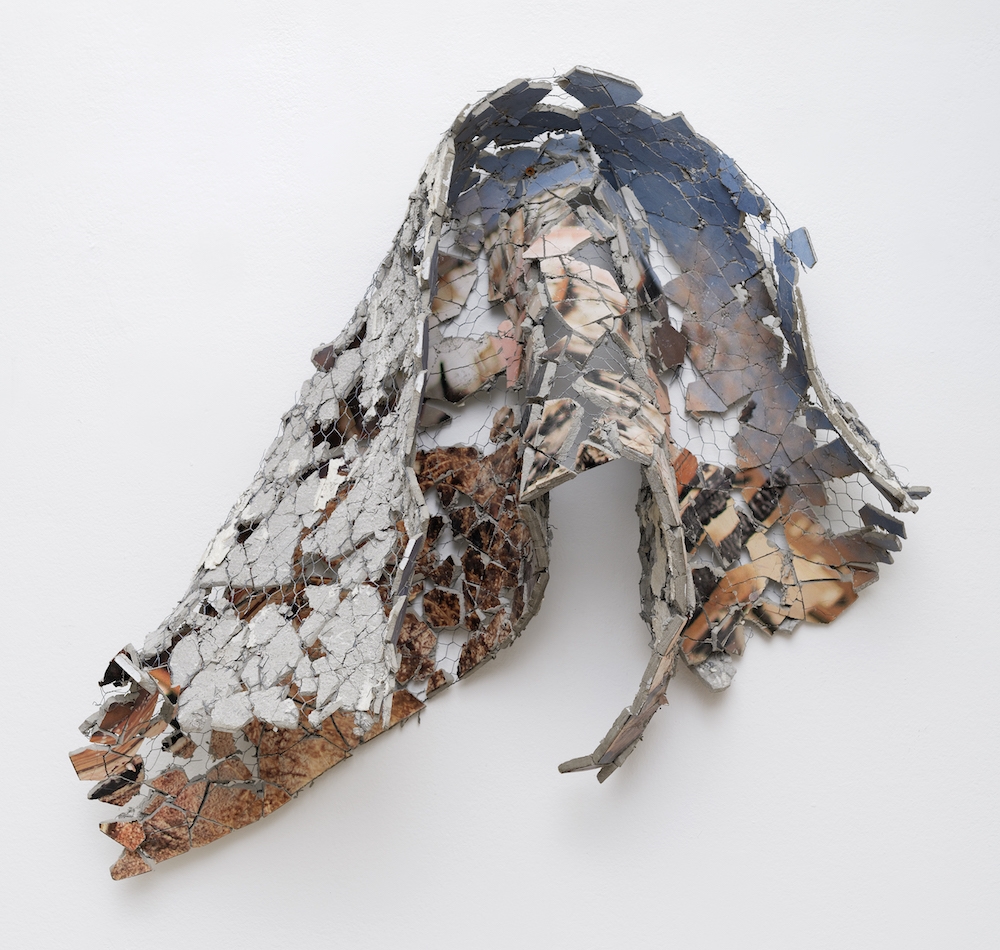 Florian Pugnaire & David Raffini - North Carolina Ave, Victorville - 2019 - Impression photographique sur ciment, grillage - 59 x 124 cm - Courtesy Ceysson & Bénétière