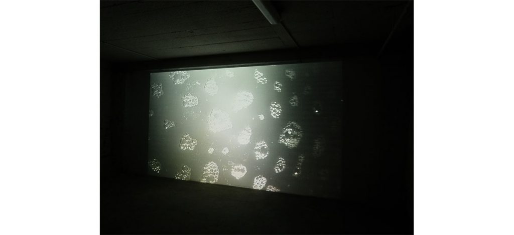 Jérôme Poret - Entretien avec Guillaume Constantin à l'occasion de l'exposition La teinturière de la lune aux Instants Chavirés. Photo JL Chapuis