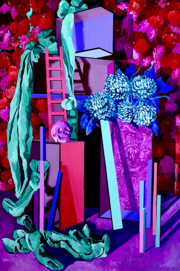 Claire Vaudey, L'énigme, 112x76cm, gouache sur papier. Exposition « Allée des Sphinx » avec Julien Deprez, Vanina Langer, Romain Trinquand, Claire Vaudey jusqu’au 25 Août 2019 au Louxor Paris