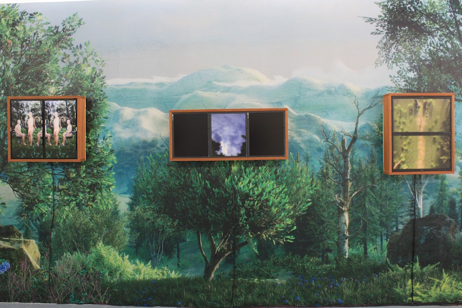 Vue d'exposition Les Trois Grâces et autres récit de Lucas Seguy à galerie RDV, Nantes