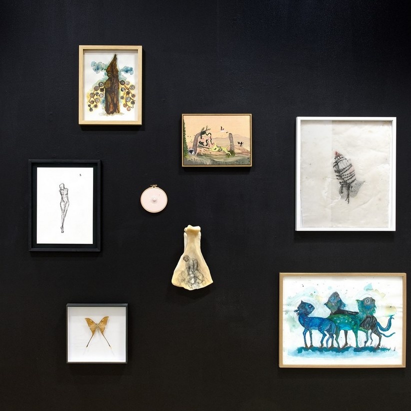 Vue de l'exposition Eloge de la curiosité, Galerie Henri Chartier Lyon. Photo Blaise Adilon