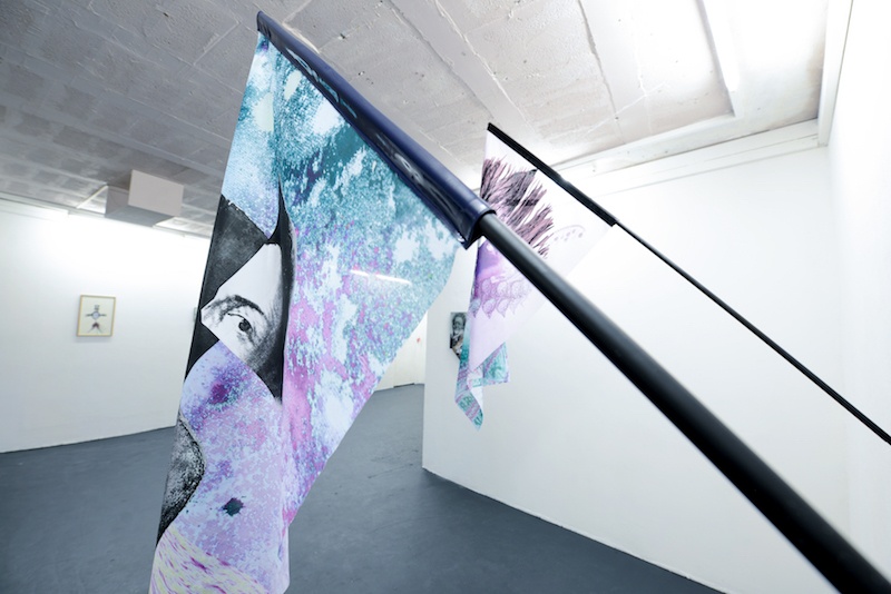 Vue d'exposition Bal Violon de Raphaël Barontini Espace 29, Bordeaux Photo Wang Yiyang