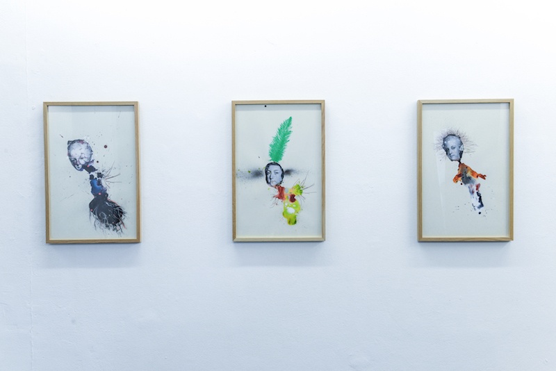 Vue d'exposition Bal Violon de Raphaël Barontini Espace 29, Bordeaux Photo Wang Yiyang