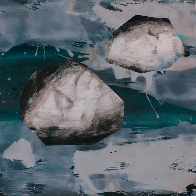 Stéphane Raynal Sans titre 2019 Dispersion et huile sur papier 130 x 122 cm
