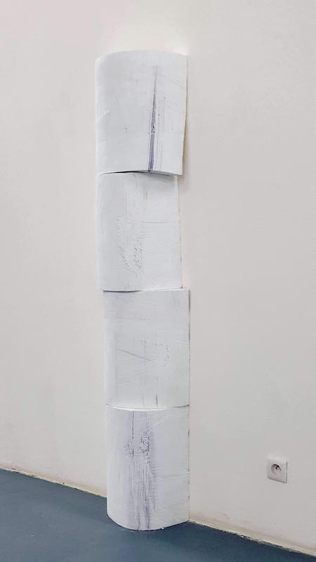 Ebrèchements blancs, 2019, papier, dimensions variables