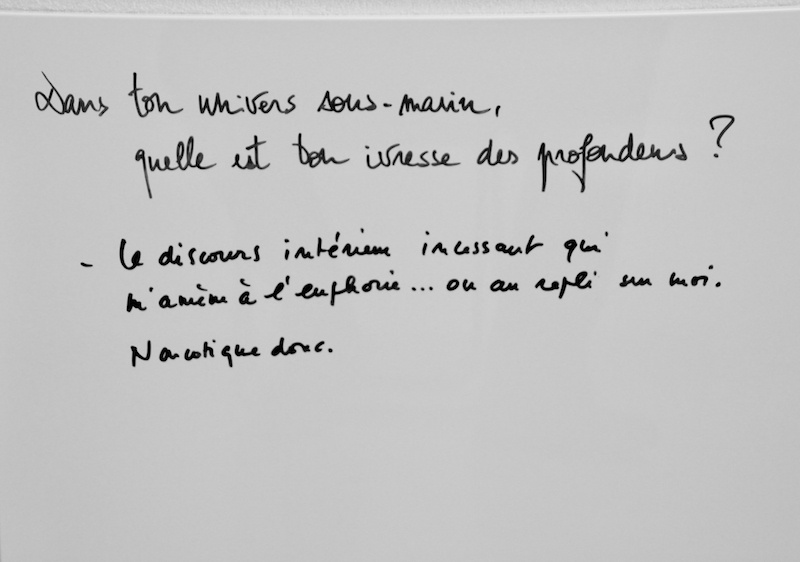 Delphine Sandoz, Dans ton univers sous-marin, quelle est ton ivresse des profondeurs ?