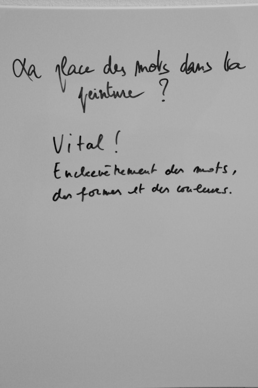 Delphine Sandoz, La place des mots dans ta peinture ?