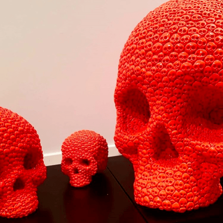 Ghyslain Bertholon, Vanitatum, 2012-2018. Résine laquée