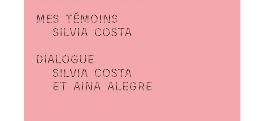 Conversation entre Silvia Costa et Aina Alegre