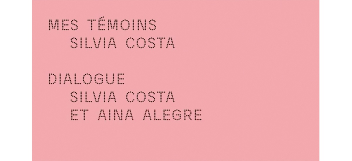 Conversation entre Silvia Costa et Aina Alegre