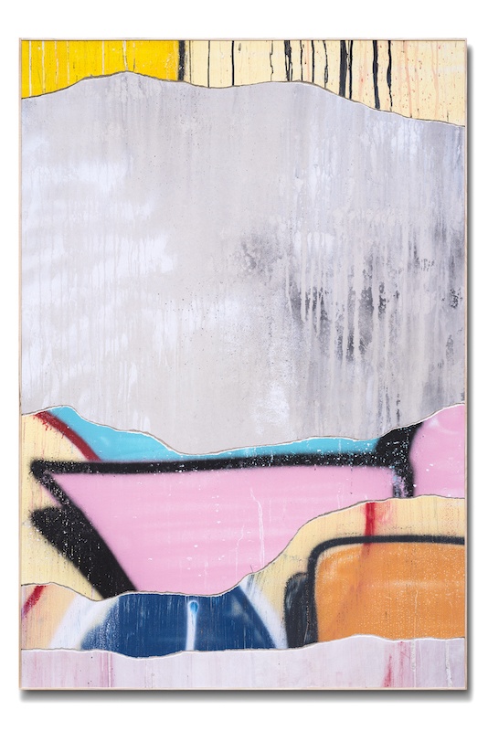 Tilt, Sans titre, 2019. Technique mixte sur placoplatre, 130 x 90 cm