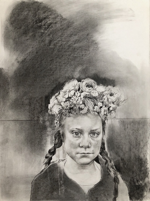 Magdalena_Lamri_Greta, 2019, Fusain et graphite sur papier, 45x55.jpg