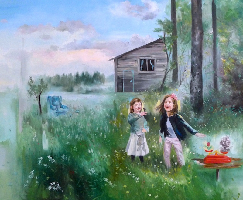 Magdalena Lamri, Rien nétait trop beau pour vous, vous n'aurez rien III, 2019, huile sur toile, 120 x 100 cm
