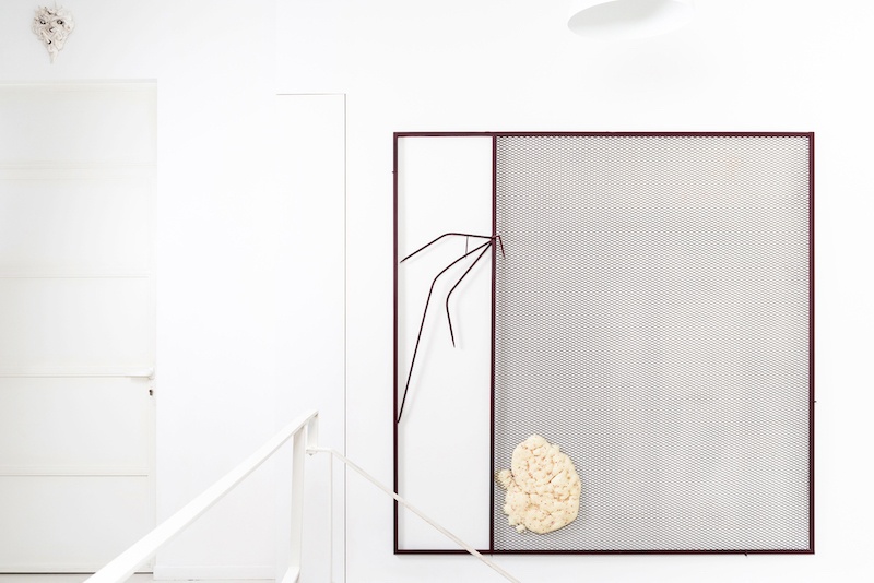 Vue d'exposition Romain Vicari, Rose Button, Placement Produit, Aubervilliers