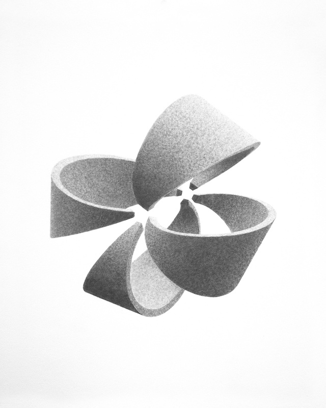 Félix Pinquier, Experiment and Modeling #13, 2019, crayon et graphite sur papier