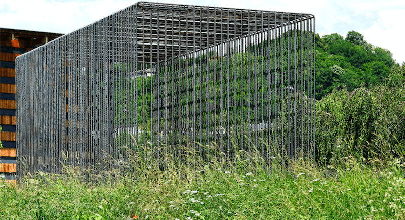 Lois Weinberger, Wild Cube, 2018, Acquisition Frac Franche-Comté, photo : Blaise Adilon © Studio Weinberger, courtesy : Salle Principale, Paris