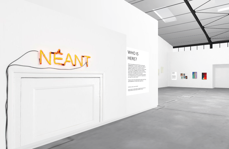 Vue de l'exposition virtuelle WHO IS HERE