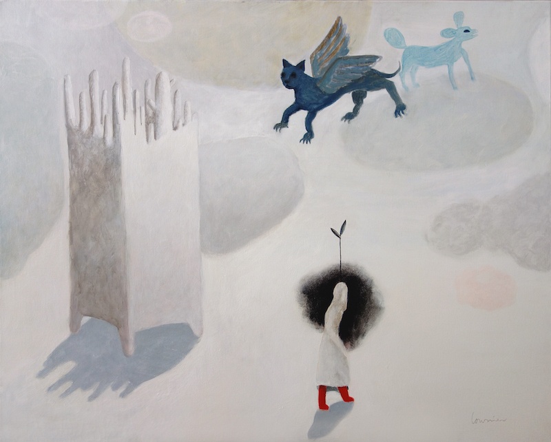 Hélène Loussier, Bottes et dragons, 2017. 65 x 81 cm. Courtesy Hélène Loussier