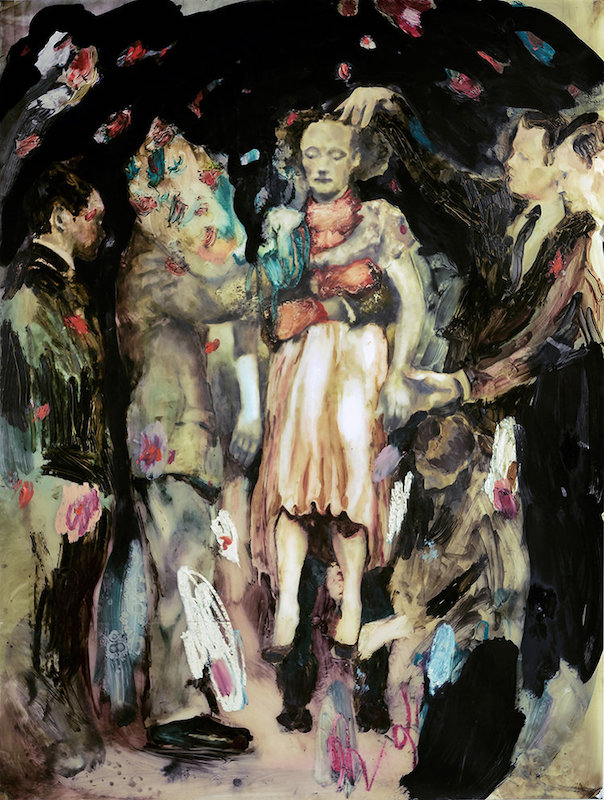 Sarah Jérôme, Solace, 2018. Technique mixte sur papier calque, 180 x 137,5 cm