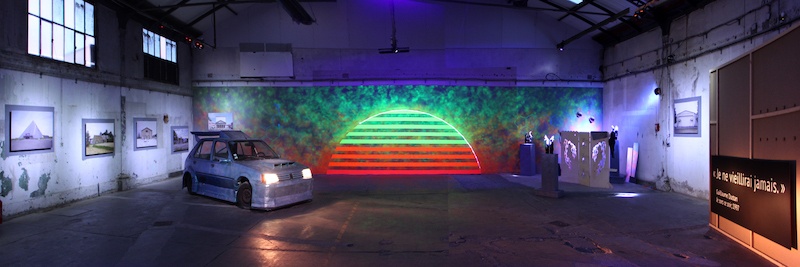 Tony Regazzoni, Je sors ce soir, 2019 Vue de l’exposition Glassbox Montpellier - Halle Tropisme, Montpellier © Tony Regazzoni - ADAGP, 2019