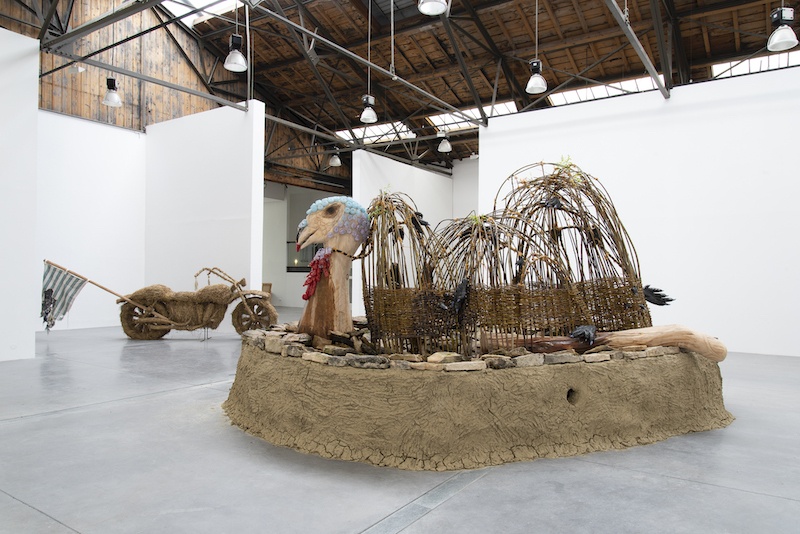 Aurélie Ferruel et Florentine Guédon, vue d'exposition La suée du dindon, 2020, Le 19, Crac