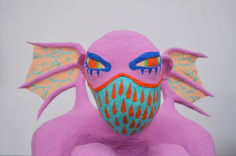 Caroline Dargère, sculpture-2, 2020. Papier maché - Résidence #64 - Usine Utopik - ©Usine Utopik