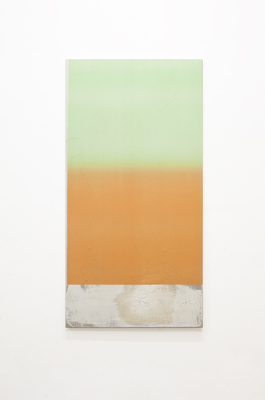 Sans titre 39, 2020. Collage papier, peinture en spray et acrylique sur toile 120 x 60 cm © Terencio González, Courtesy Galerie Jérôme Pauchant
