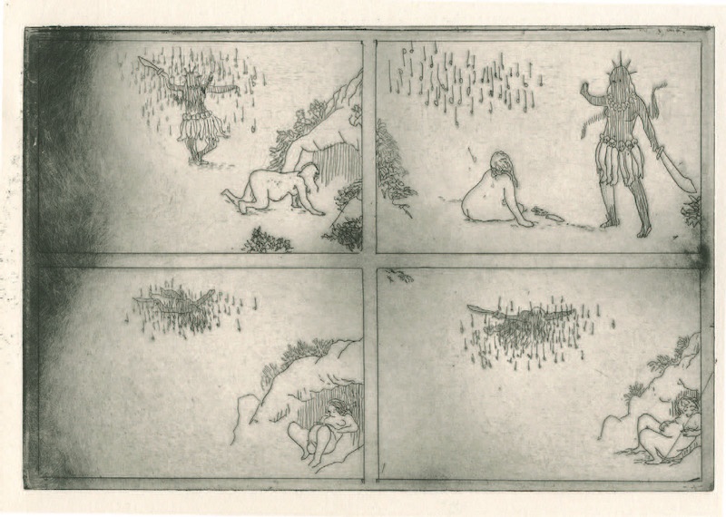 Frédéric Coché, Brünnhilde, planche n° 30, 1/5, 27 x 38 cm