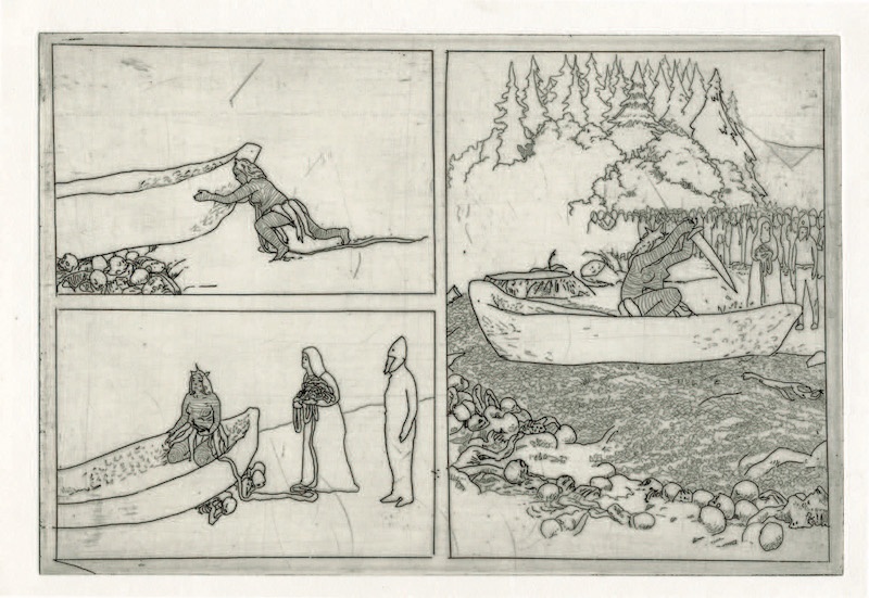 Frédéric Coché, Brünnhilde, planche n° 69, 1/5, 27 x 38 cm