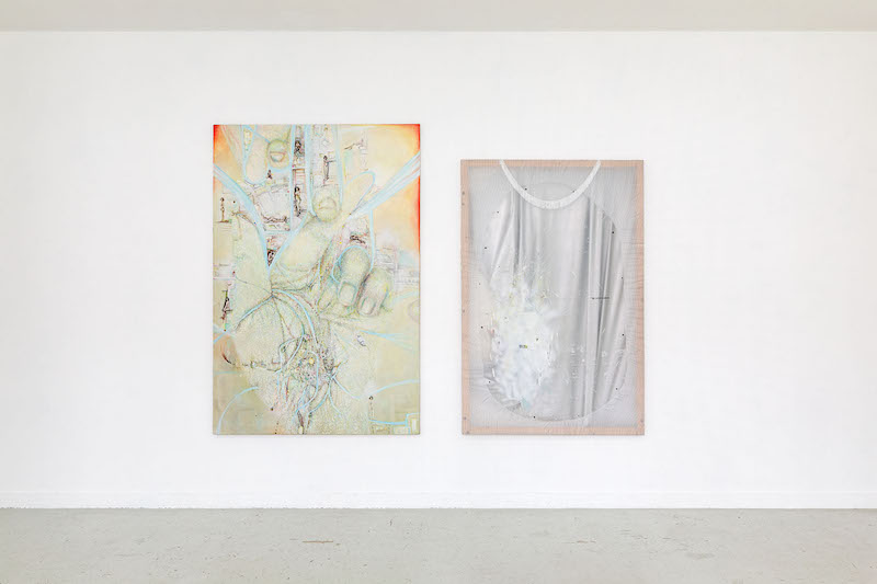 Vue de l'exposition Mathilde Ganancia, Onces-sur-Joult Du 12 septembre au 25 octobre 2020 courtesy de l’artiste et Les Bains-Douches Crédit photo Romain Darnaud