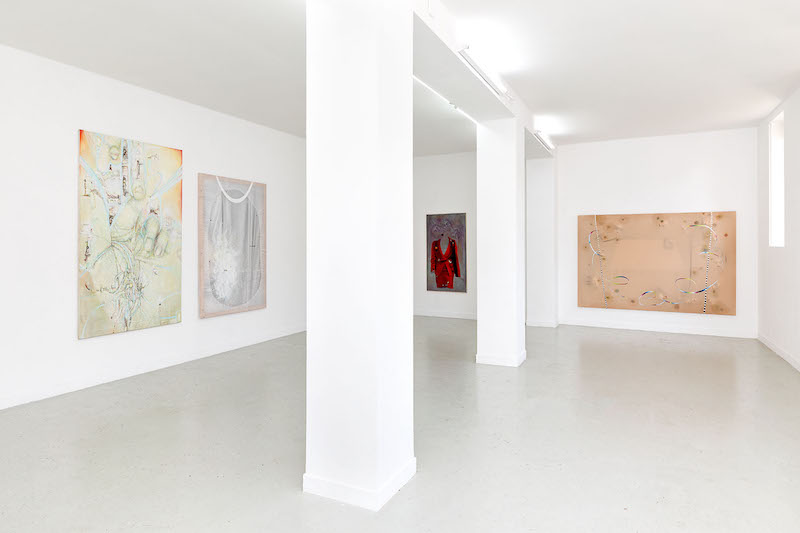 Vue de l'exposition Mathilde Ganancia, Onces-sur-Joult Du 12 septembre au 25 octobre 2020 courtesy de l’artiste et Les Bains-Douches Crédit photo Romain Darnaud