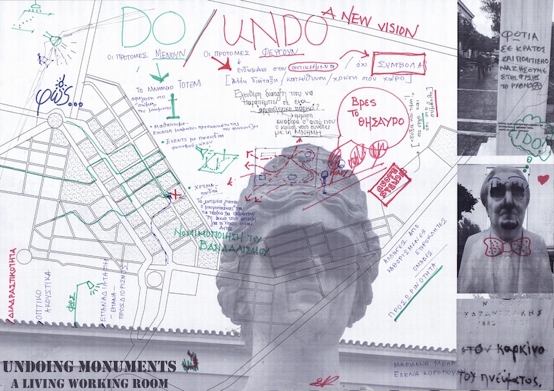 Jenny Marketou Undoing Monuments ,Drawing on Paper