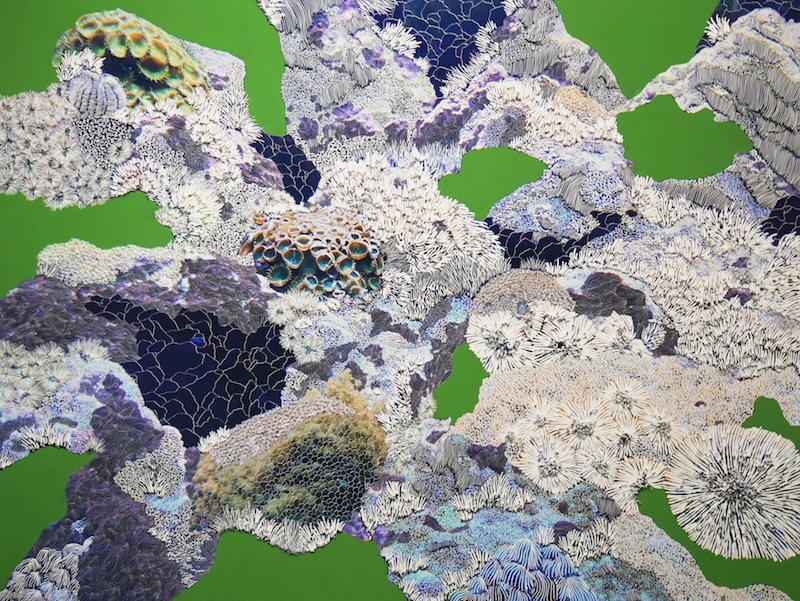 Raphaëlle Peria, Cartographie sous marine #2, 2020 Courtesy artiste et galerie Papillon Paris
