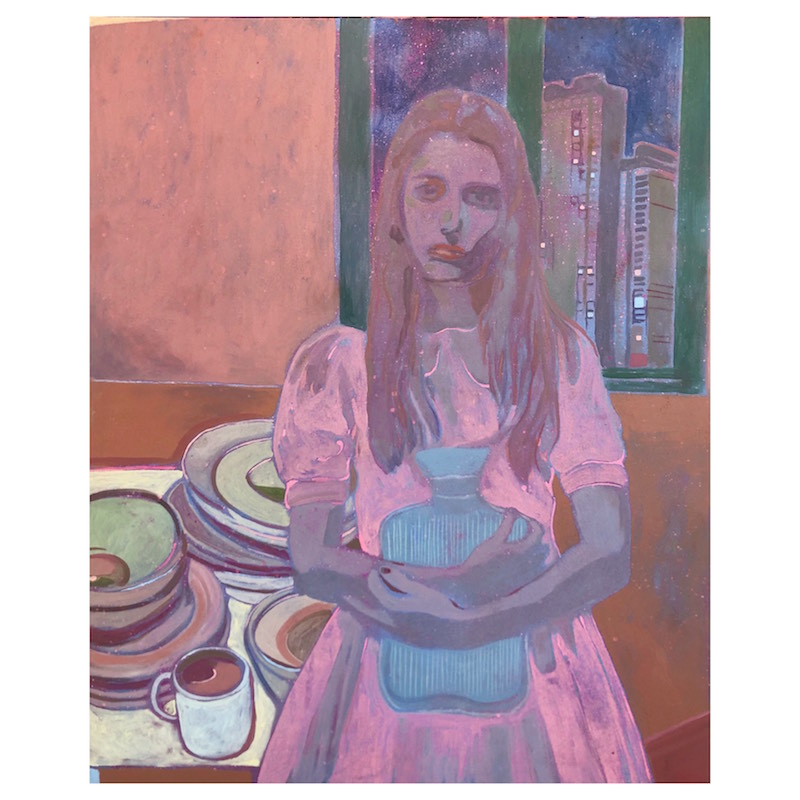 Marcella Barceló, sick sick sick again- 2019, acrylique sur toile,100x87cm ©Marcella Barceló