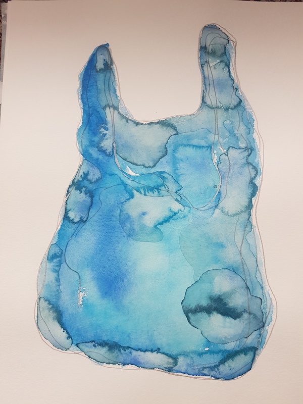 Maud Louvrier-Clerc, Série « It’s beginning », aquarelle, 2020