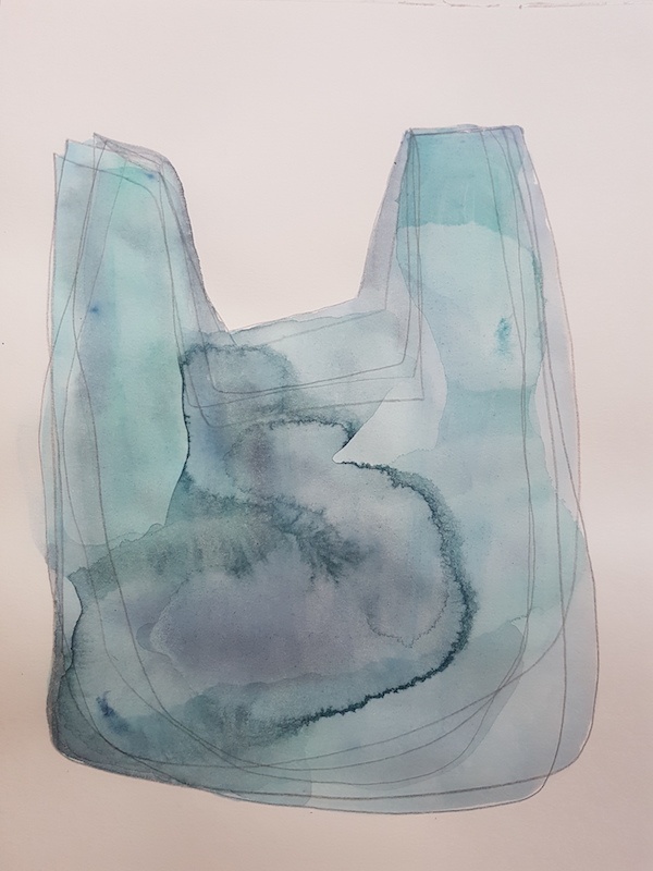 Maud Louvrier-Clerc, Série « It’s beginning », aquarelle, 2020