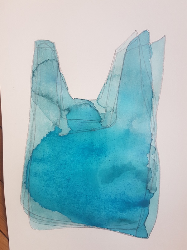 Maud Louvrier-Clerc, Série « It’s beginning », aquarelle, 2020