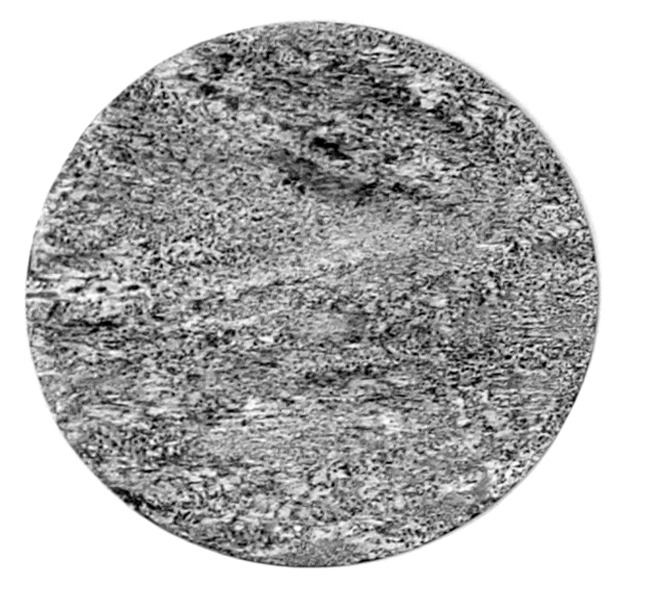 Yann Bagot, Phases #01, 2019. Acrylique et encre de chine sur aluminium, 38,5 cm