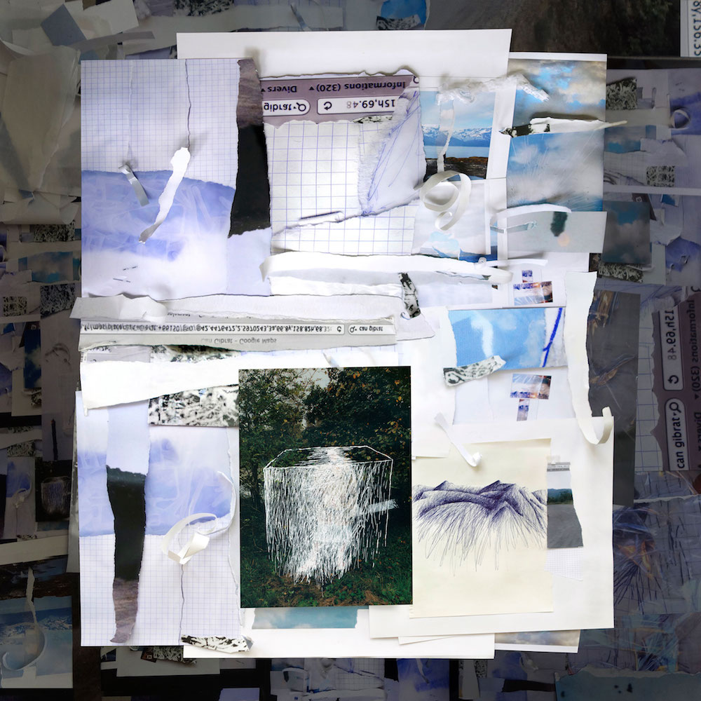 Danièle Gibrat, "horitzó: la page#3" - tirage numérique, 120x120 cm, 2020