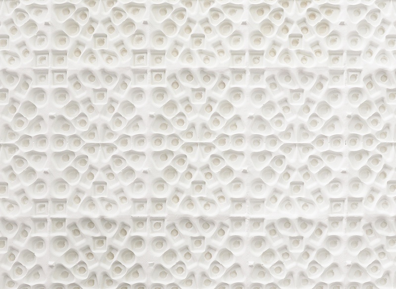 Lucie Douriaud, dalle à ammolindt (détail) 2015 plâtre, moulage 100 x 133 x 5 cm