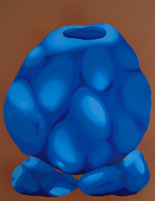 Elvira Voynarovska, Holobiontes, pastels à l’huile sur papier, 50x65cm