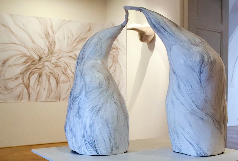 Filomena Borecka, L’oeil de l’ouïe, sculpture sonore et dessin in situ au Château de Servière, Marseille dans le cadre de l’exposition collective « Ce que le sonore fait au visuel » Marseille Capitale Européenne, 2013