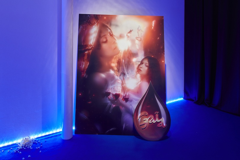 Giulia Essyad, vue d'exposition A Selene Blues, Fri Art Kunsthalle, 2020. Photo Guillaume Python. Courtesy Fri Art Kunsthalle
