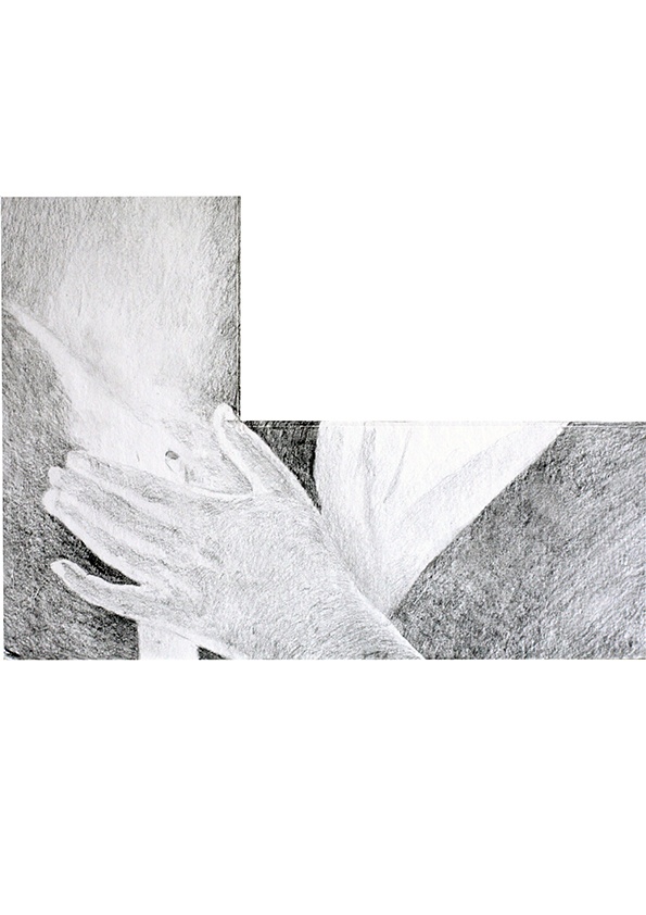 Slobodan Stosic The voice imitator #8, 2018 serie The voice imitator crayon sur passepartout mat 40x50 cm