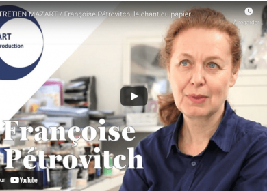FRANÇOISE PETROVITCH, LE CHANT DU PAPIER