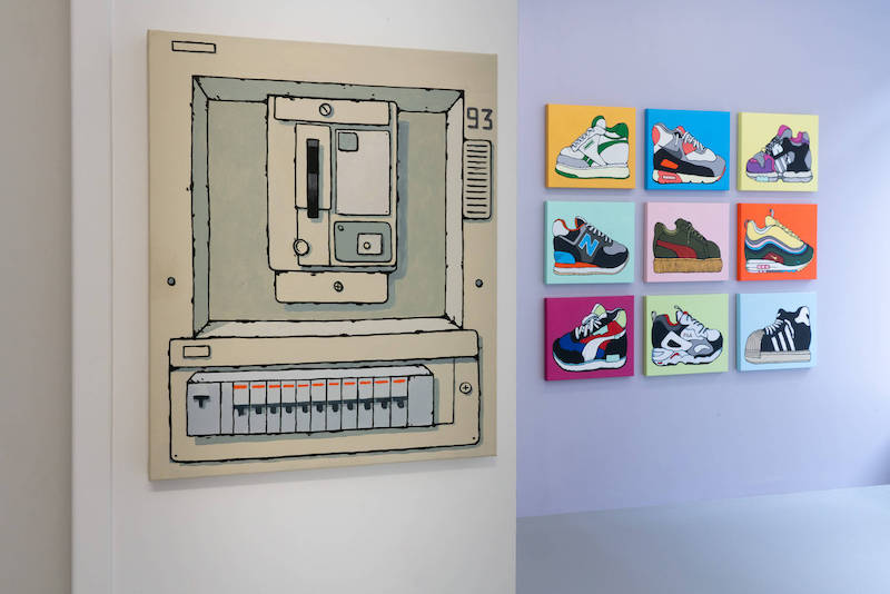 Vue exposition REPEAT AFTER ME d'Antoine Desailly jusqu'au 24 avril 2021, Galerie Modulab, Metz