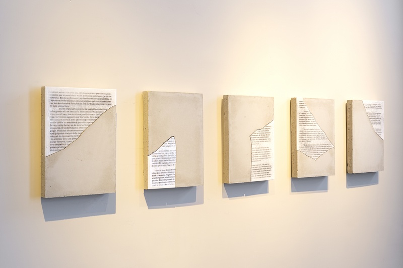 Vue exposition « Des formes et l’Histoire », une grammaire possible, Galerie Gradiva, Paris