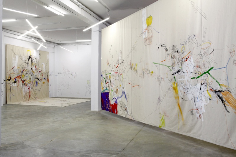 Vue exposition States of Exception de Thameur Mejri, B7L9 Art Station, Kamel Lazaar Foundation, Tunis