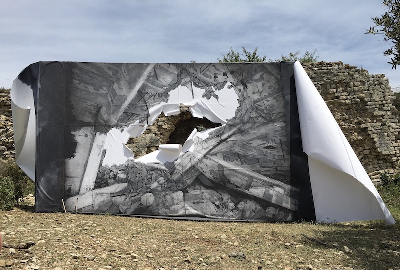 Tant que la terre durera oeuvre in situ d’Annabel Schenck Chatterjee ©Annabelschenckchatterjee
